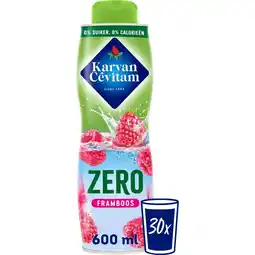 Albert Heijn Karvan Cévitam Zero framboos siroop aanbieding