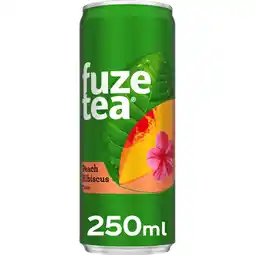 Albert Heijn Fuze Tea Black ice tea peach hibiscus aanbieding