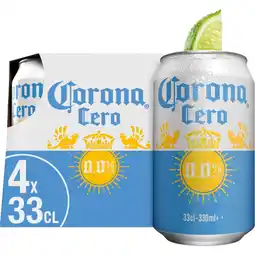 Albert Heijn Corona Cero alcoholvrij bier 4-pack aanbieding