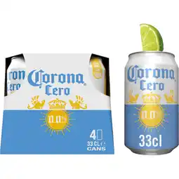 Albert Heijn Corona Cero alcoholvrij bier 4-pack aanbieding