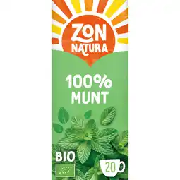 Albert Heijn Zonnatura 100% munt kruideninfusie aanbieding