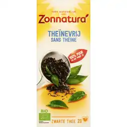 Albert Heijn Zonnatura Theïnevrij zwarte thee aanbieding