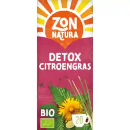 Albert Heijn Zonnatura Detox citroengras kruideninfusie aanbieding