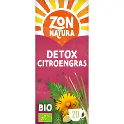 Albert Heijn Zonnatura Detox citroengras kruideninfusie aanbieding