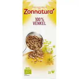 Albert Heijn Zonnatura 100% venkel kruideninfusie aanbieding