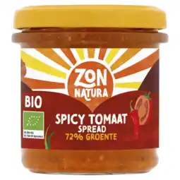 Albert Heijn Zonnatura Groentespread spicy tomaat aanbieding