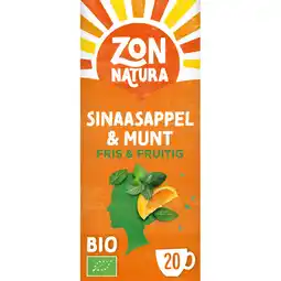 Albert Heijn Zonnatura Sinaasappel & munt fris & fruitig aanbieding