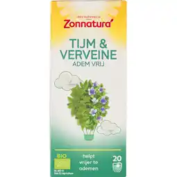 Albert Heijn Zonnatura Tijm & verveine adem vrij aanbieding