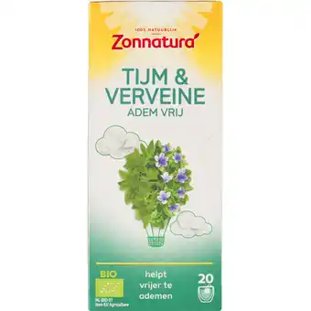 Albert Heijn Zonnatura Tijm & verveine adem vrij aanbieding