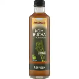 Albert Heijn Zonnatura Kombucha citroengras aanbieding