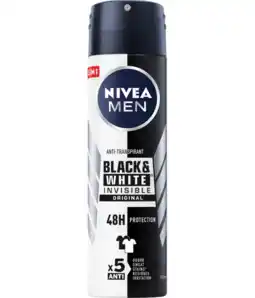 Albert Heijn NIVEA Men black & white original deo spray aanbieding