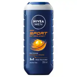 Albert Heijn NIVEA Men sport fresh effect shower gel aanbieding