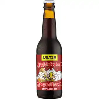 Albert Heijn Uiltje Brewing Apfelstrudel dubbel bock aanbieding
