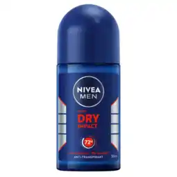 Albert Heijn NIVEA Men dry impact anti transpirant roller aanbieding