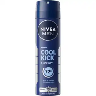 Albert Heijn NIVEA Men cool kick anti transpirant spray aanbieding