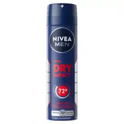Albert Heijn NIVEA Men dry impact deodorant spray aanbieding