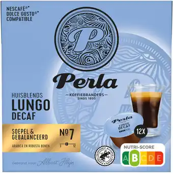 Albert Heijn Perla Huisblends Dolce gusto compatible lungo decaf aanbieding