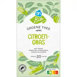 Albert Heijn AH Biologisch Groene thee citroengras aanbieding
