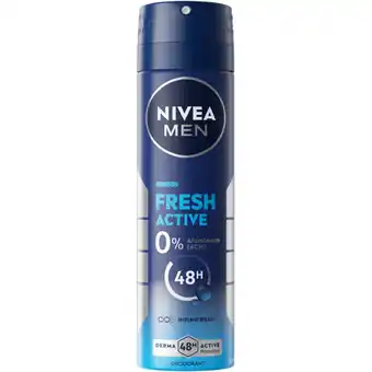 Albert Heijn NIVEA Men fresh active deodorant spray aanbieding