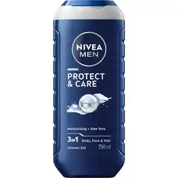 Albert Heijn NIVEA Men protect & care douchegel 3-in1 aanbieding