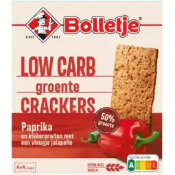 Albert Heijn Bolletje Low carb groentecrackers paprika aanbieding