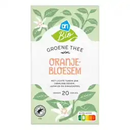 Albert Heijn AH Biologisch Groene thee oranjebloesem aanbieding