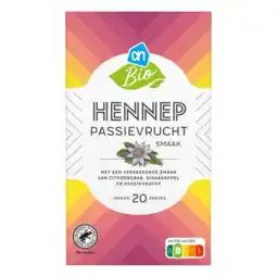Albert Heijn AH Biologisch Hennep passievruchtsmaak aanbieding