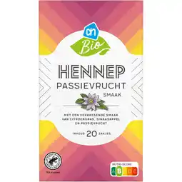 Albert Heijn AH Biologisch Hennep passievruchtsmaak aanbieding