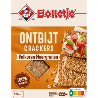Albert Heijn Bolletje Ontbijtcrackers Volkoren Meergranen aanbieding