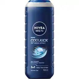 Albert Heijn NIVEA Men cool kick shower gel aanbieding