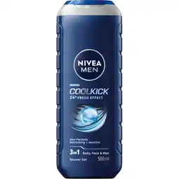 Albert Heijn NIVEA Men cool kick shower gel aanbieding