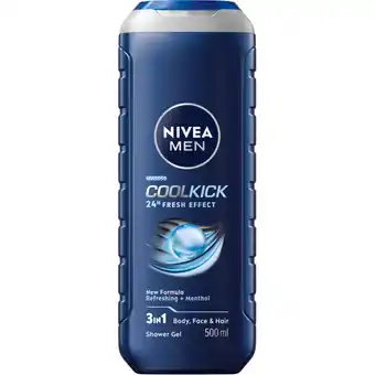 Albert Heijn NIVEA Men cool kick shower gel aanbieding