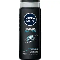 Albert Heijn NIVEA Men rock salts shower gel aanbieding
