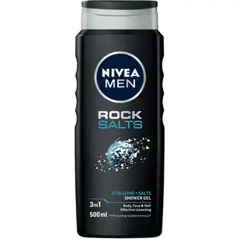 Albert Heijn NIVEA Men rock salts shower gel aanbieding