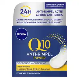 Albert Heijn NIVEA Q10 power anti-rimpel nachtcrème aanbieding
