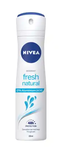 Albert Heijn NIVEA Fresh natural deodorant spray aanbieding