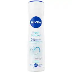Albert Heijn NIVEA Fresh natural deodorant spray aanbieding