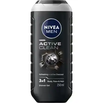 Albert Heijn NIVEA Men active clean shower gel aanbieding