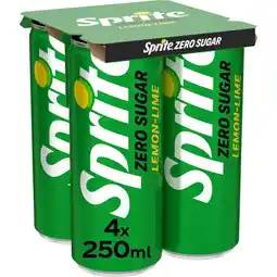 Albert Heijn Sprite Zero sugar lemon-lime 4-pack aanbieding