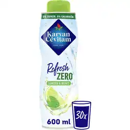 Albert Heijn Karvan Cévitam Refresh Zero limoen & munt siroop aanbieding