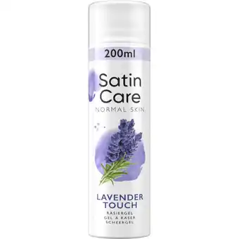 Albert Heijn Gillette Satin care normal lavender scheergel aanbieding