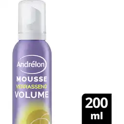 Albert Heijn Andrélon Verrassend volume haarmousse aanbieding