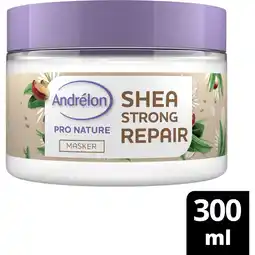 Albert Heijn Andrélon Pro nature shea strong repair haarmasker aanbieding