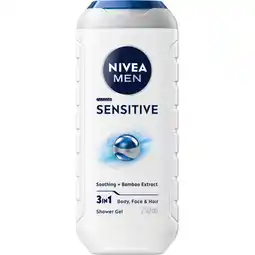 Albert Heijn NIVEA Men sensitive douchegel 3-in-1 aanbieding