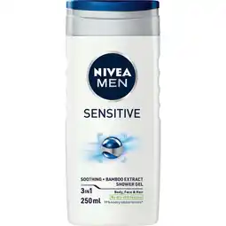 Albert Heijn NIVEA Men sensitive douchegel 3-in-1 aanbieding