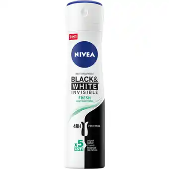 Albert Heijn NIVEA Black & white fresh deodorant spray aanbieding