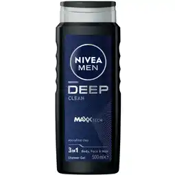 Albert Heijn NIVEA Men deep clean shower gel aanbieding