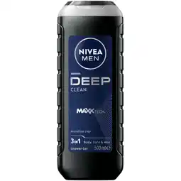Albert Heijn NIVEA Men deep clean shower gel aanbieding
