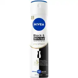 Albert Heijn NIVEA Black & white silky smooth deo spray aanbieding