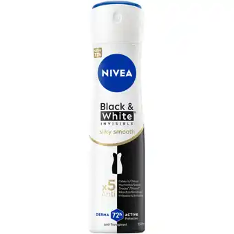 Albert Heijn NIVEA Black & white silky smooth deo spray aanbieding